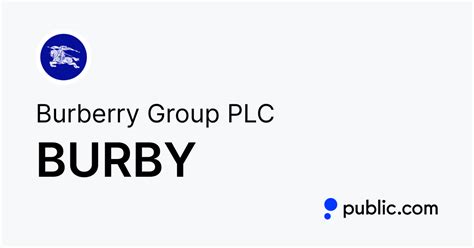 burberry koers|BRBY: Burberry Group PLC Stock Price Quote .